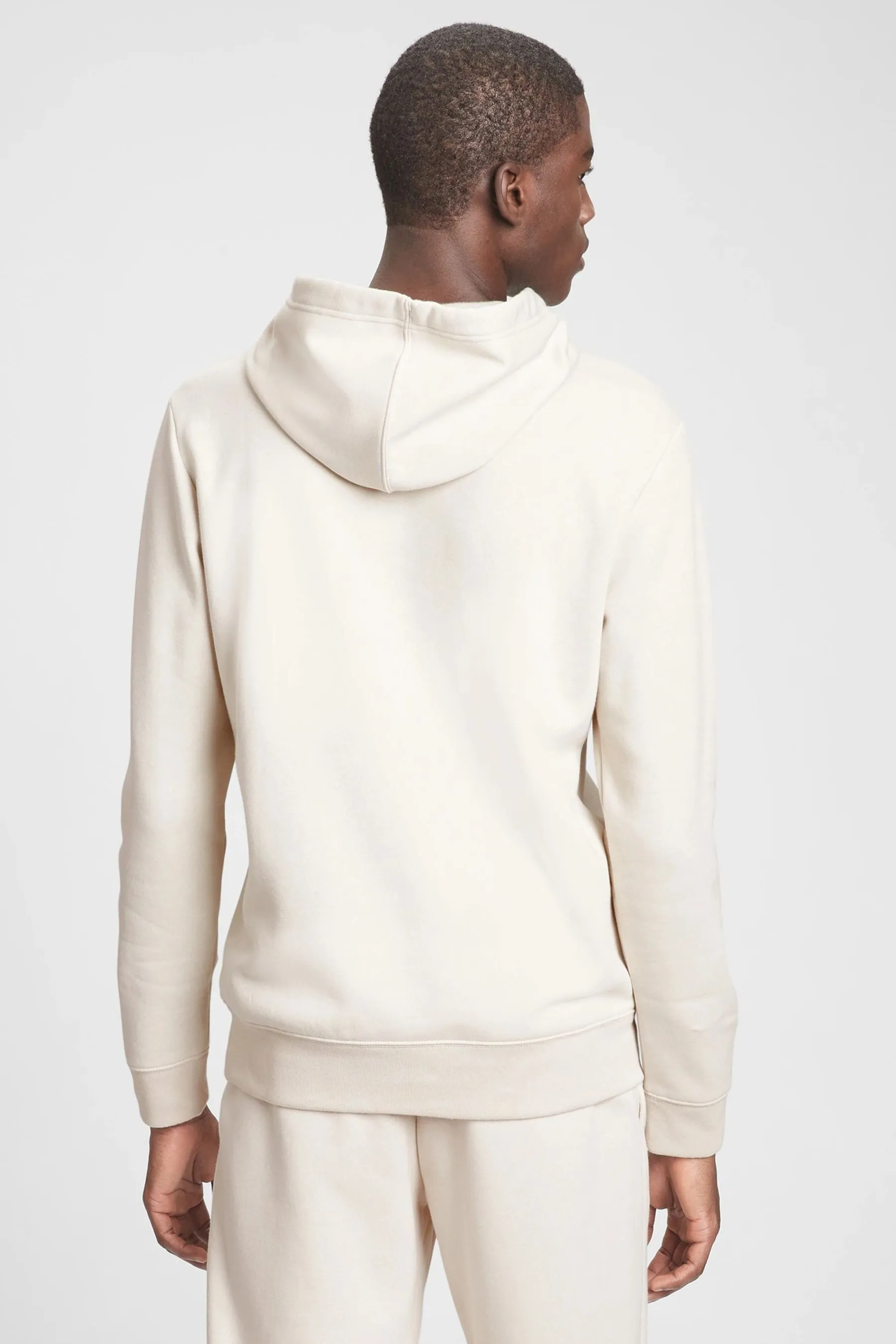 White Logo Arch Hoodie