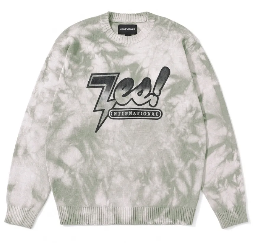 YESEYESEE  |[YESEYESEE] ★ Bleached Knit Crewneck